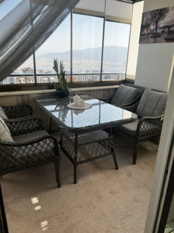MEDYA 4 SANDALYE+MASA(70*120) BAHÇE BALKON MUTFAK TAKIMI,GRİ(ASOS3)