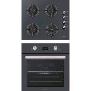 Kumtel Digital Plus 15 Programlı 2'li Antrasit(Gri) ankastre Set (Ocak-Fırın)