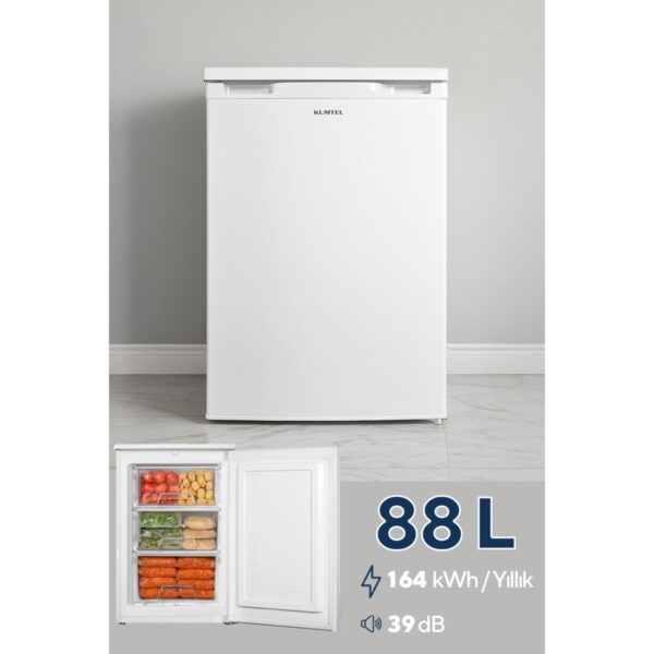 Kumtel 3 Çekmeceli Dikey Derin Dondurucu 88L HFR-100