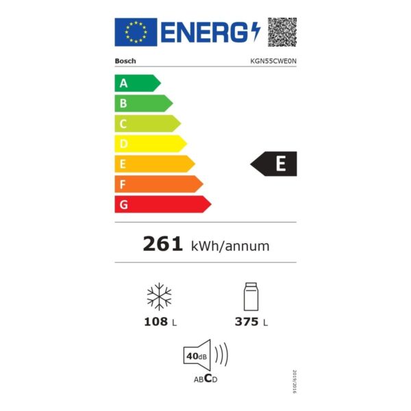 Bosch KGN55CWE0N 186 x 70 cm Beyaz No-Frost Alttan Donduruculu Buzdolabı